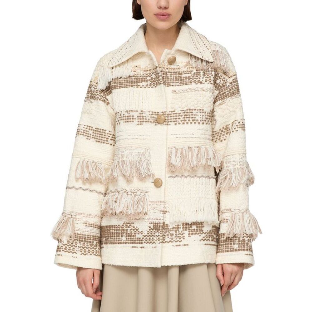 Lafayette 148 New York Womens Wool-Blend A-Line Coat